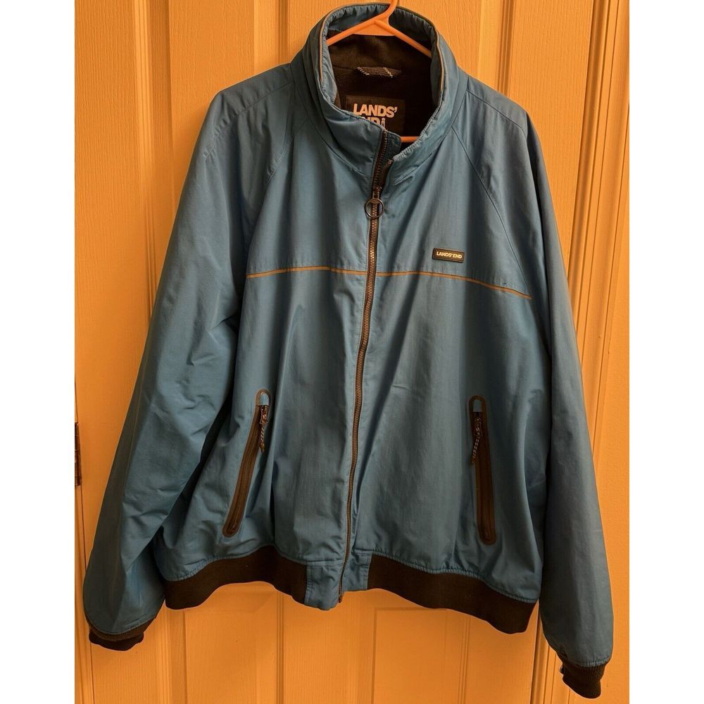 Lands End Mens Winter Jacket, Blue, Size‎ XXL